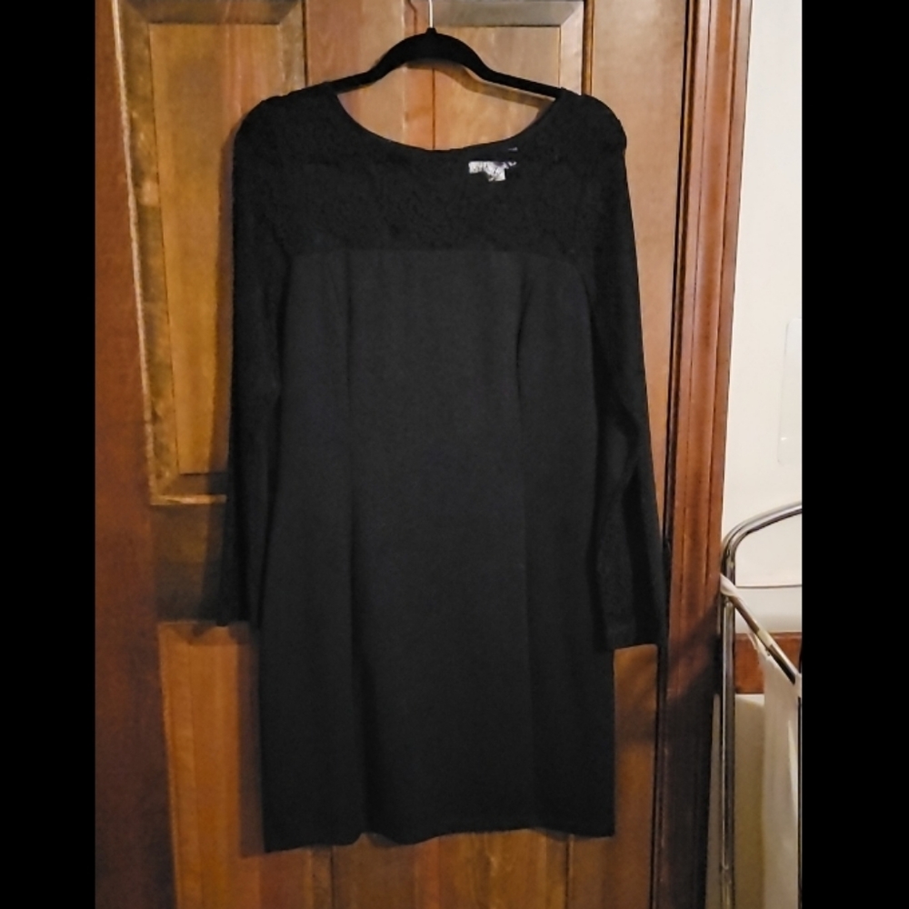 Black dress with lace